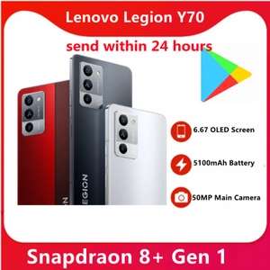 Смартфон Lenovo Legion Y70 8/128, Snapdragon 8 + Gen 1, 6,67 дюйма, OLED-экран, аккумулятор 5100 мАч, основная камера 50 МП