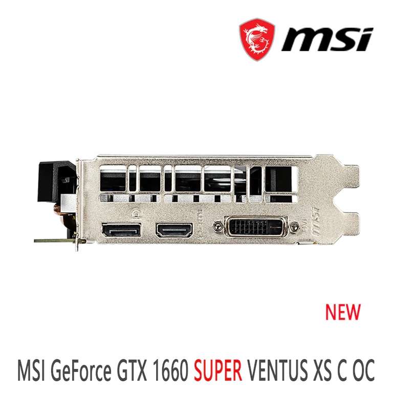 Видеокарта MSI GeForce GTX 1660 SUPER VENTUS XS