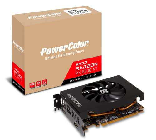 Видеокарта PowerColor AMD Radeon RX 6500XT ITX 4GB (прямая доставка)