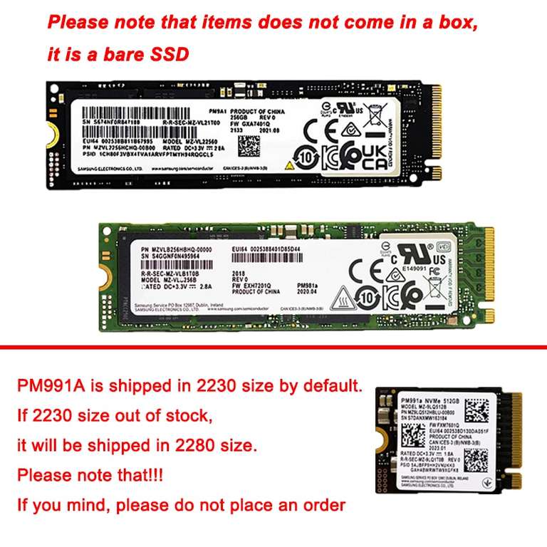 SSD M.2 1ТБ Samsung PM9A1 (Sumsung Global Store)