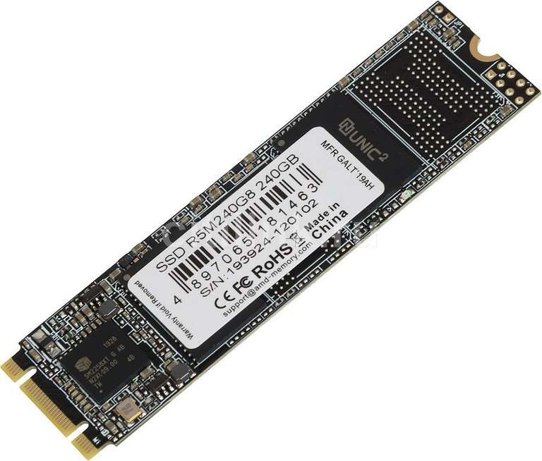 SSD накопитель AMD Radeon R5M240G8 240ГБ, M.2 2280, SATA III