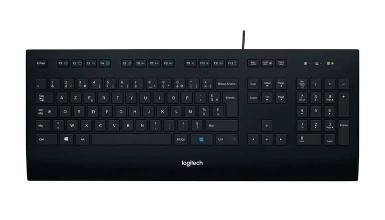 Клавиатура проводная Logitech Comfort K280E, Российская клавиатура, черный