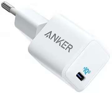 Сетевое зарядное устройство Anker PowerPort 3 20W USB-C White (A2633G22)