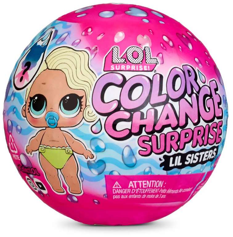 Кукла-сюрприз L.O.L. Surprise Color Change Lil Sisters, 76327C3