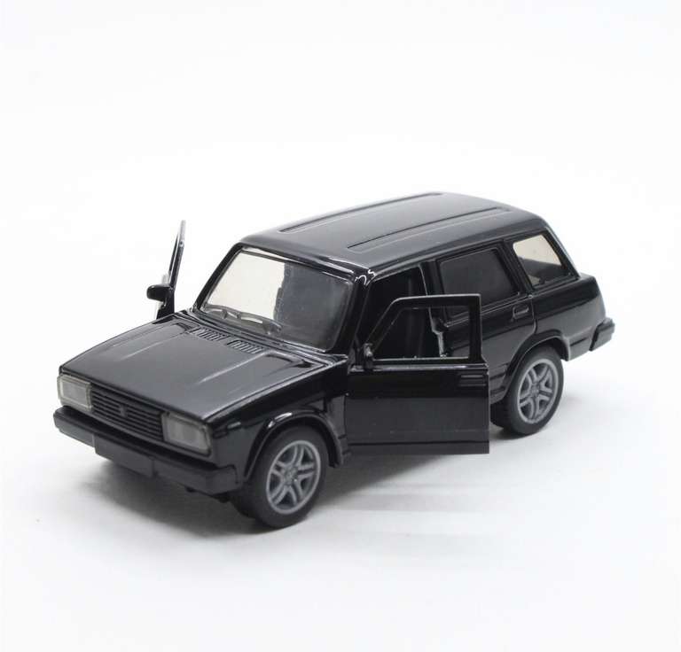 Коллекционная металлическая модель автомобиля ВАЗ 2104, четверка в масштабе, 1:32, черная