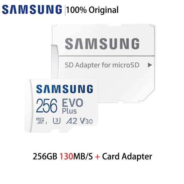 Карта памяти Samsung EVO Plus microSDXC 256 ГБ
