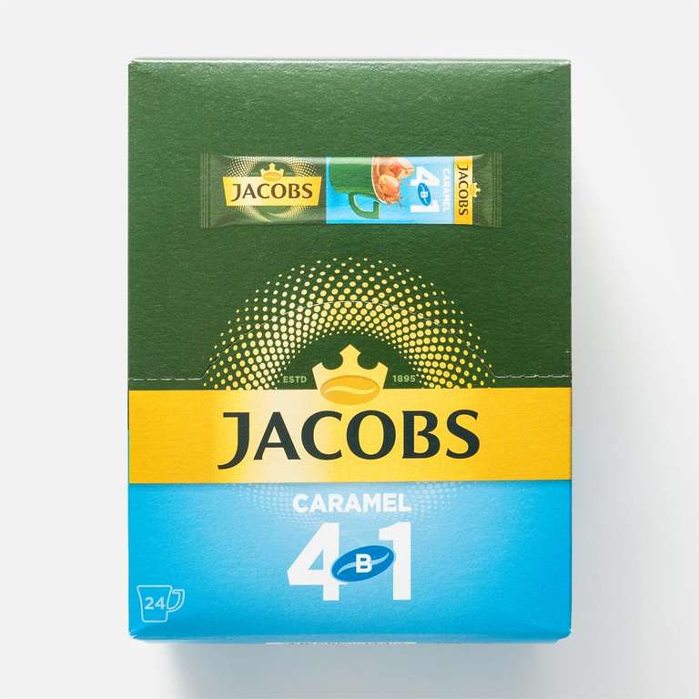 Напиток кофейный растворимый Jacobs Классика, 3 в 1, 24x13,5 г (9,1₽/шт) + еще вкус в описании