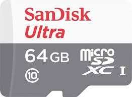 Карта памяти Micro SDXC Sandisk Ultra 64GB Class 10