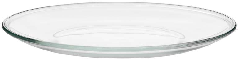 ИКЕА - ÖPPEN оппен 4 тарелки 23 см, прозрачное стекло (покупка от 4 шт., цена за 1 шт - 59₽)