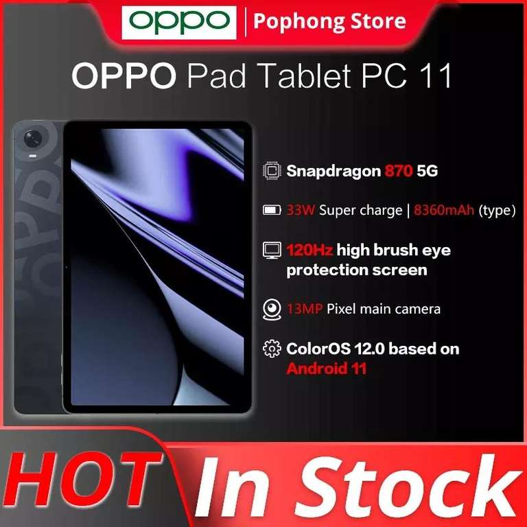 Планшет Oppo Pad Tablet PC 11 (6/128, Wi-Fi, китайская версия, стилус, 120Гц)