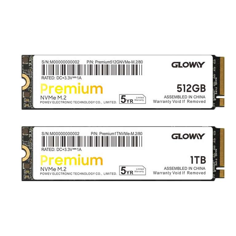 SSD Gloway Premium 1TB (NVME, PCIE 3.0)