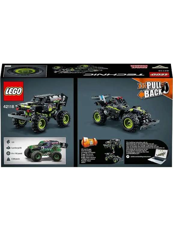 Конструктор LEGO Technic 42118 Monster Jam Grave Digger