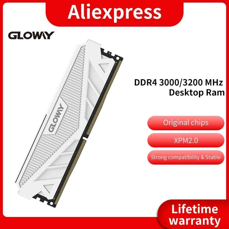 Оперативная память Gloway DDR4 32 Gb (2x16) 3200 mhz (Samsung E-die)