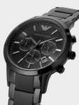Наручные часы EMPORIO ARMANI мужские Renato AR2453 кварцевые, хронограф, секундомер, водонепроницаемые, черный