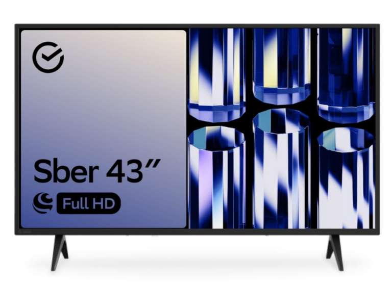 Телевизор Sber SDX-43F2010B, 43"(109 см), FullHD