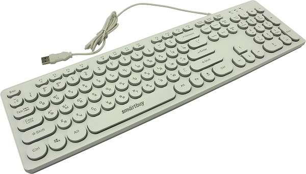 Клавиатура мембранная Smartbuy ONE 328 с подсветкой (белая)