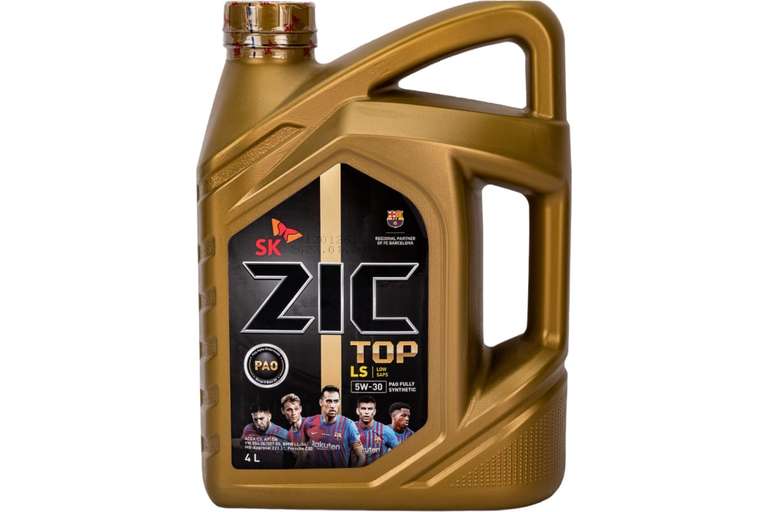 Моторное масло ZIC TOP LS 5W-30 синтетическое 4 л