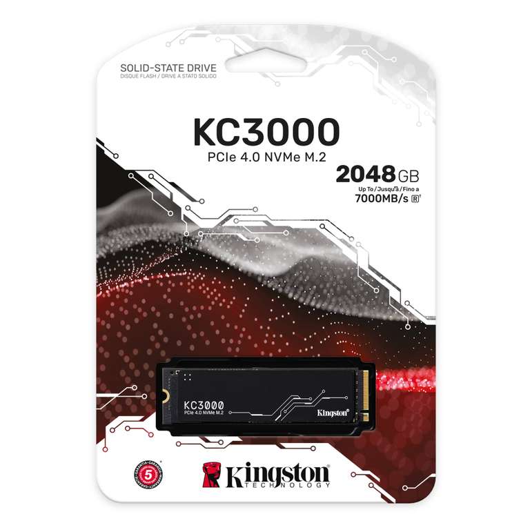 2 ТБ Внутренний SSD диск KC3000 SSD (PCIE4.0 M.2 NVMe), из-за рубежа, по Озон Карте