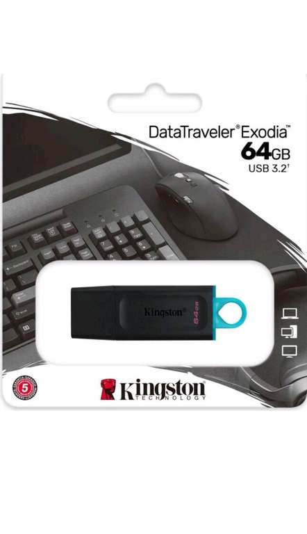 Флеш-накопитель Kingston DataTraveler Exodia 64 Гб
