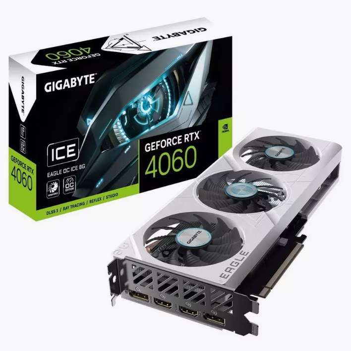 Видеокарта RTX4060EAGLE OC ICE 8GB Gigabyte (с WB кошельком)