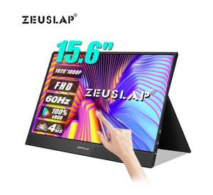 Портативный монитор Zeuslap Z15ST, 15,6" 1920x1080, 60 Гц, IPS (цена зависит от города)