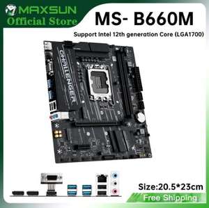 Материнская плата MAXSUN MS-B660M LGA1700 (DDR4 для CPU12400/12400F/12700)