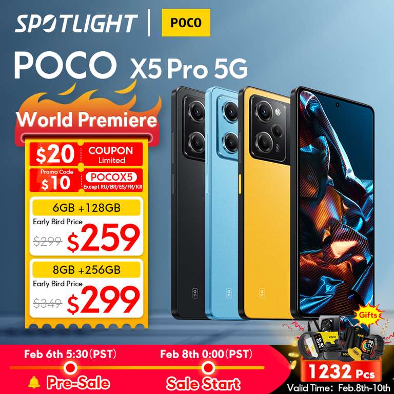 Смартфон POCO X5 Pro 5G 6+128Gb NFC SD778 Global (259$)