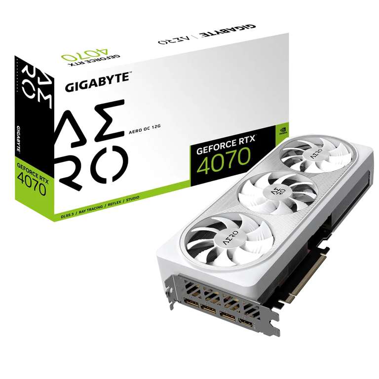 Видеокарта Gigabyte NVIDIA GeForce RTX 4070 AERO OC 12GB (GV-N4070AERO OC-12GD) (+ возврат 49%)