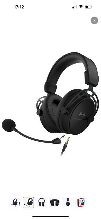 Игровые наушники HyperX Alpha S Blackout, 3.5 мм, черный
