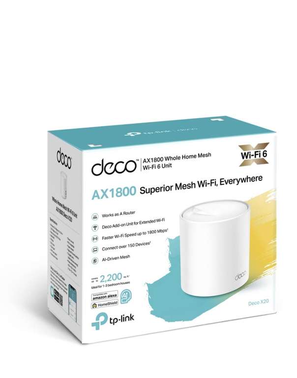 TP-Link Домашняя Mesh Wi-Fi система Deco X20(1-Pack), AX1800