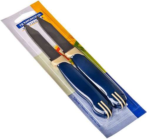 Набор ножей для овощей Tramontina Multicolor 7.5 см, 2 шт