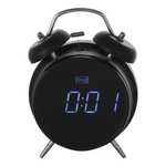 Радио-часы MAX CR-2918 Black с будильником