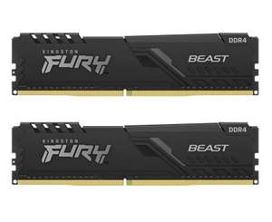 Оперативная память Kingston Fury Beast Black DDR4 3600МГц (из-за рубежа)