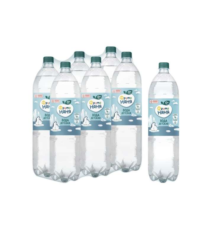 ФрутоНяня детская питьевая вода 1,5 л (6 шт)