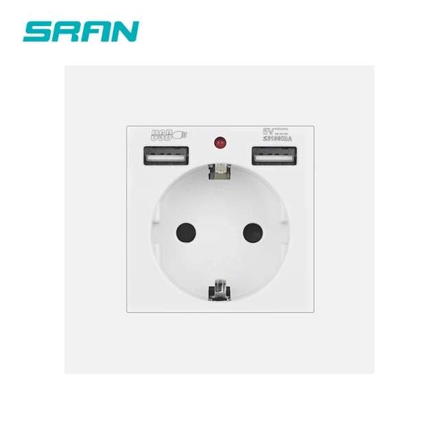 Европейская розетка SRAN (USB-A + Type-C / 2хUSB-A)