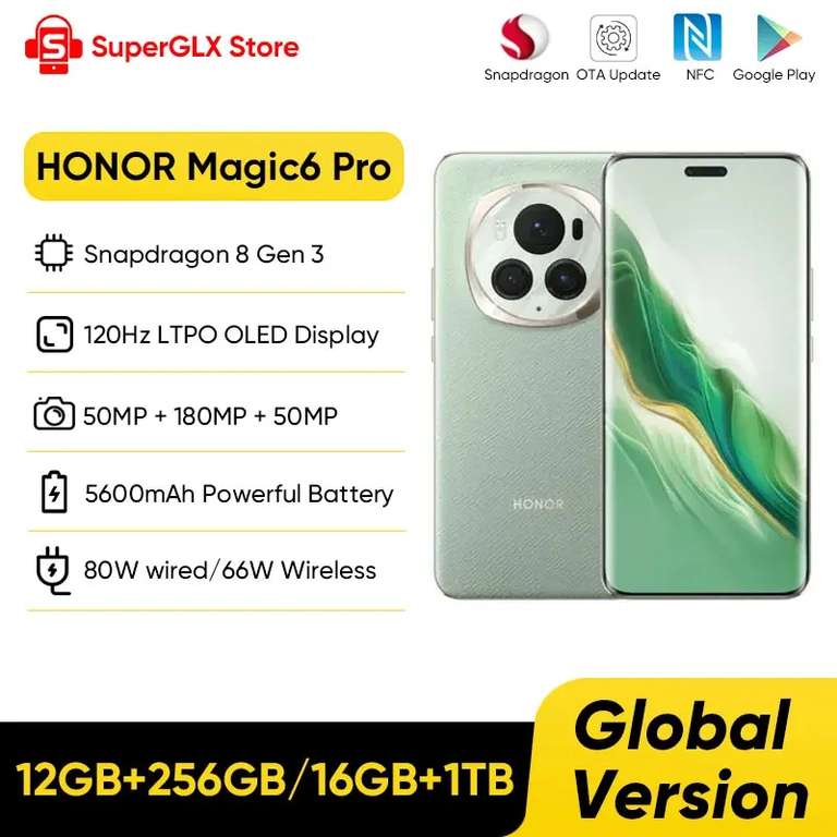 Смартфон Honor Magic 6 Pro 12/256 global (без пошлины)