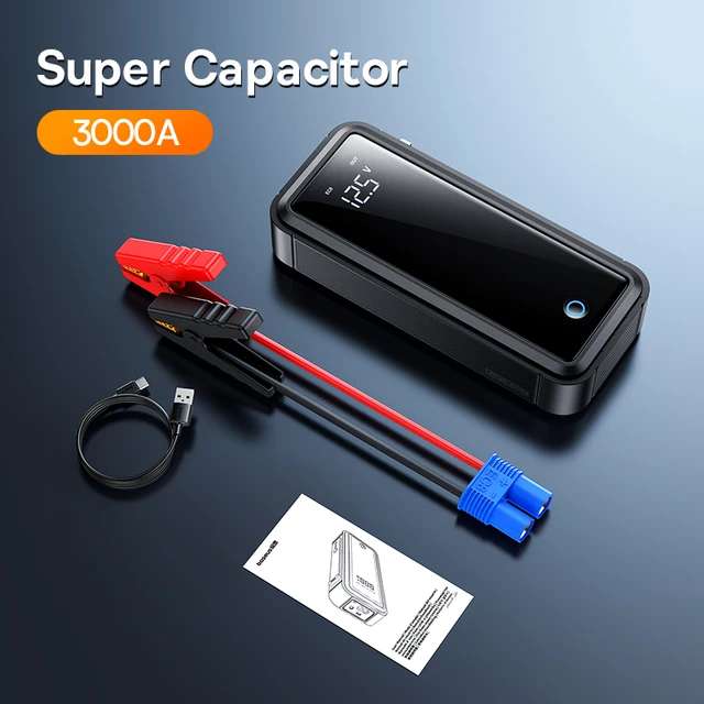 Пусковое устройство Baseus Super 3000A Supercapacitor Car Jump Starter (с суперконденсатором)