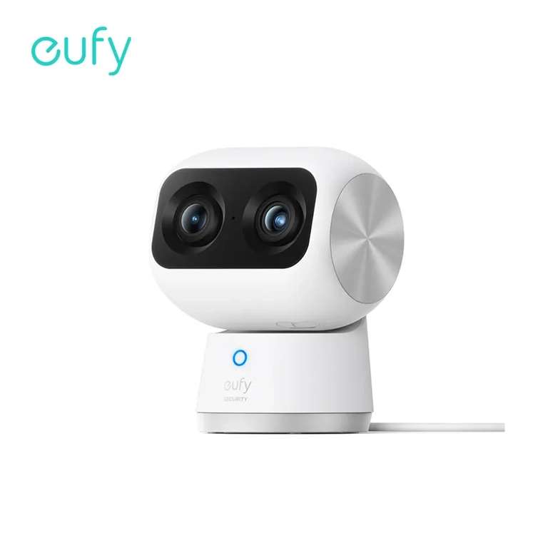 Домашняя камера безопасности Eufy S350 (8 МП, 4K Dual-Cam, 8x Zoom, 360°, AI-функции, Wi-Fi 6, WPA3) + HomeBase 3 Edge за 7644₽ в описании