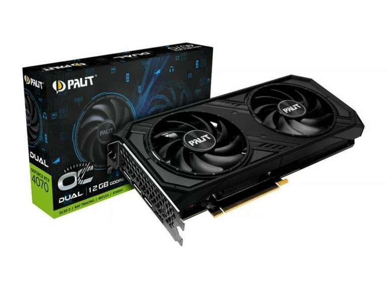 Видеокарта Palit Dual OC NVIDIA GeForce RTX 4070 12 Gb (NE64070S19K9-1048D)