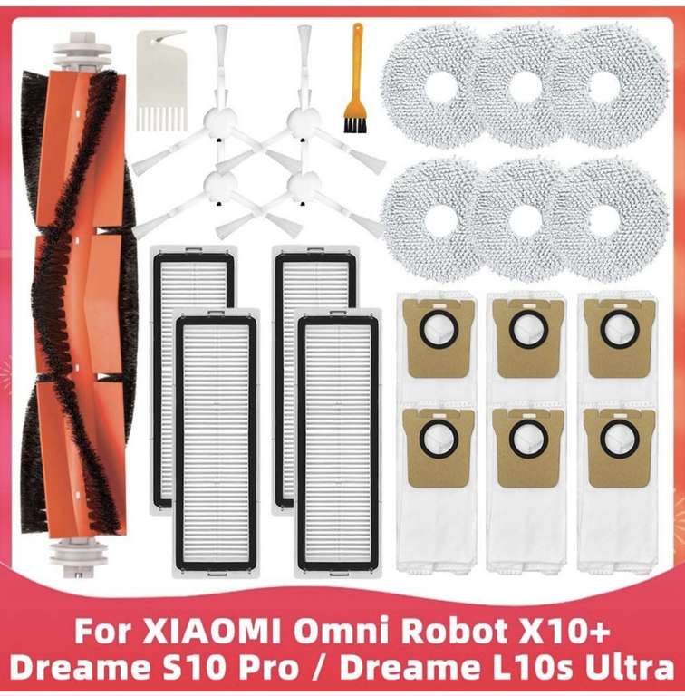 Набор неоригинальных расходников для роботов-пылесосов Mijia Omni 1s / Dreame L10s Ultra (цена с ozon картой)