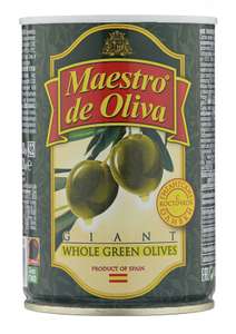 Оливки Maestro De Oliva гигантские с косточкой, 420 г