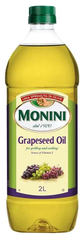 [МСК, возм., и др.] Масло из виноградных косточек Monini Grapeseed Oil, 2 л (при оплате Ozon Картой)