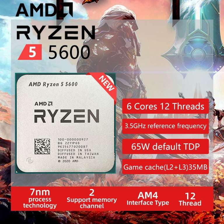 Процессор AMD Ryzen 5 5600 R5 5600