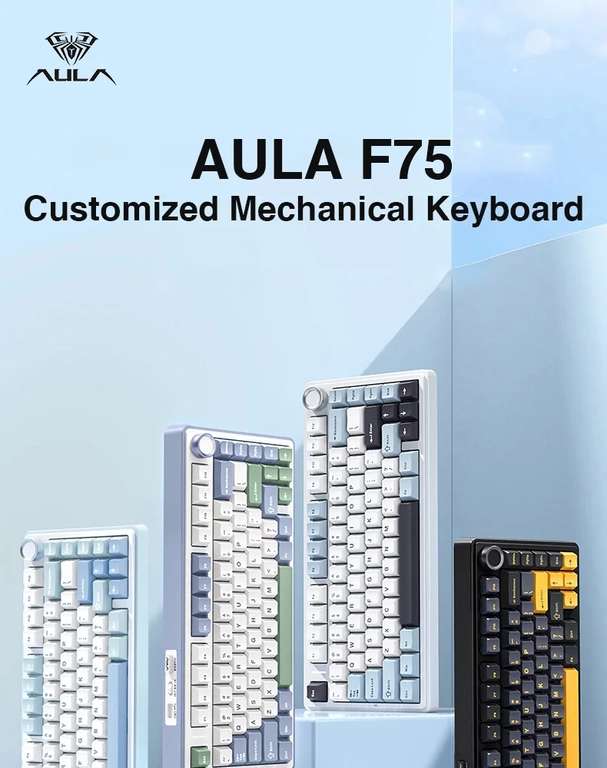 Клавиатура механическая беспроводная Aula f75