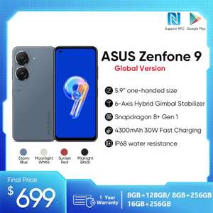 Смартфон ASUS Zenfone 9 8/128Гб