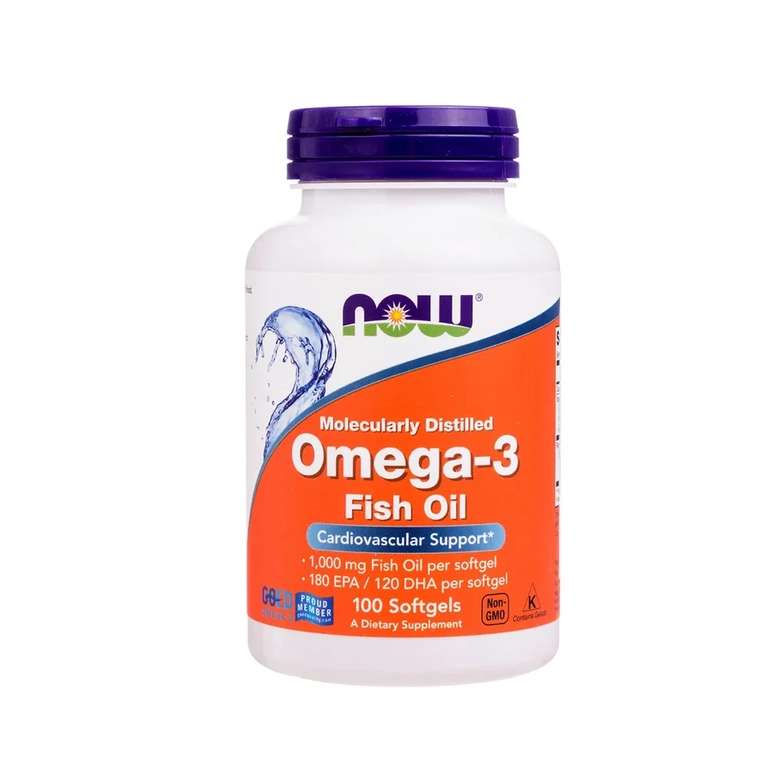 БАД NOW Omega 3 100 капсул (цена с ozon картой)