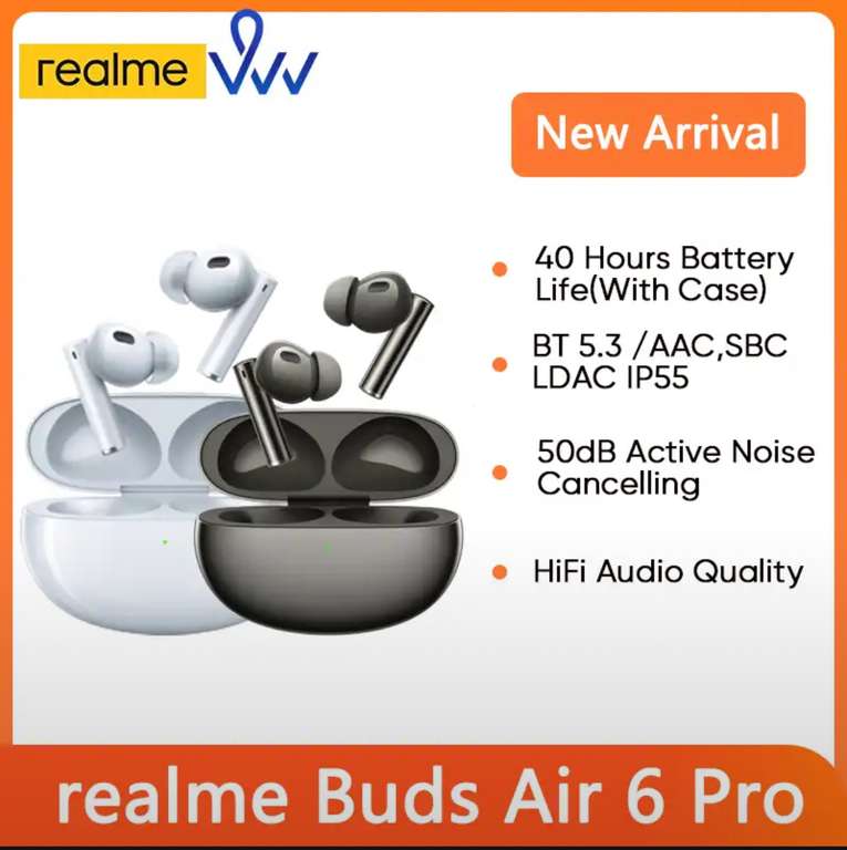 Беспроводные наушники Realme Buds Air 6 Pro