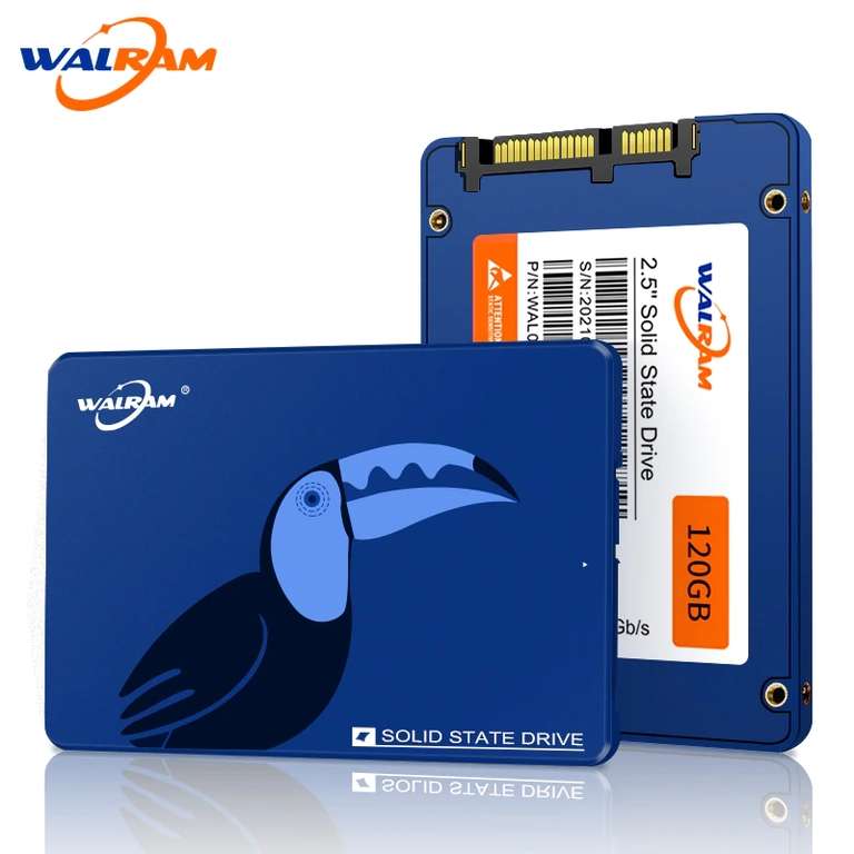 SSD WALRAM SATA3 2.5 дюймов 1 Tb синий и красный