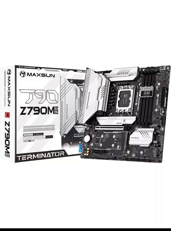 Материнская плата TERMINATOR Z790M D5 (LGA1700, mATX) 12851 с картой ВБ