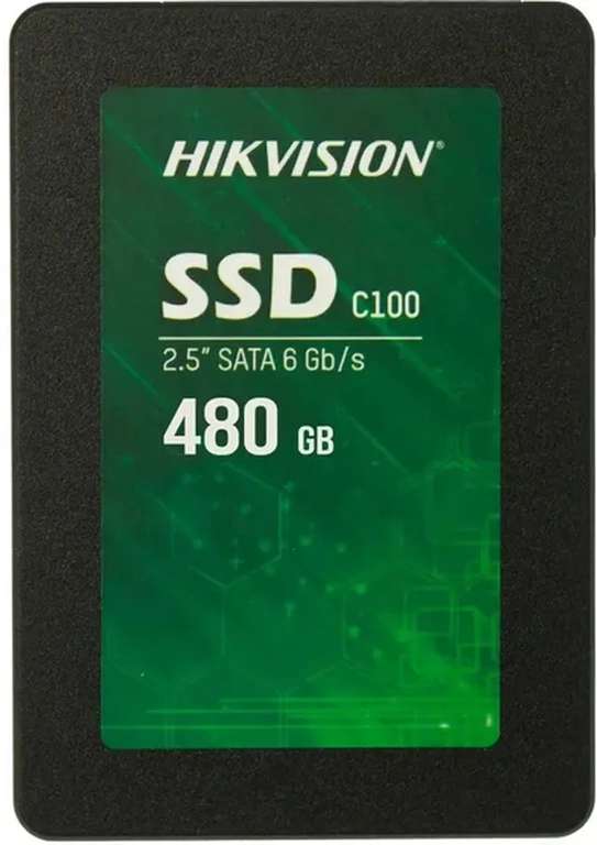 Внутренний SSD диск Hikvision C100 480 ГБ 2.5" SATA3 6.0 Гбит/с (HS-SSD-C100/480G)